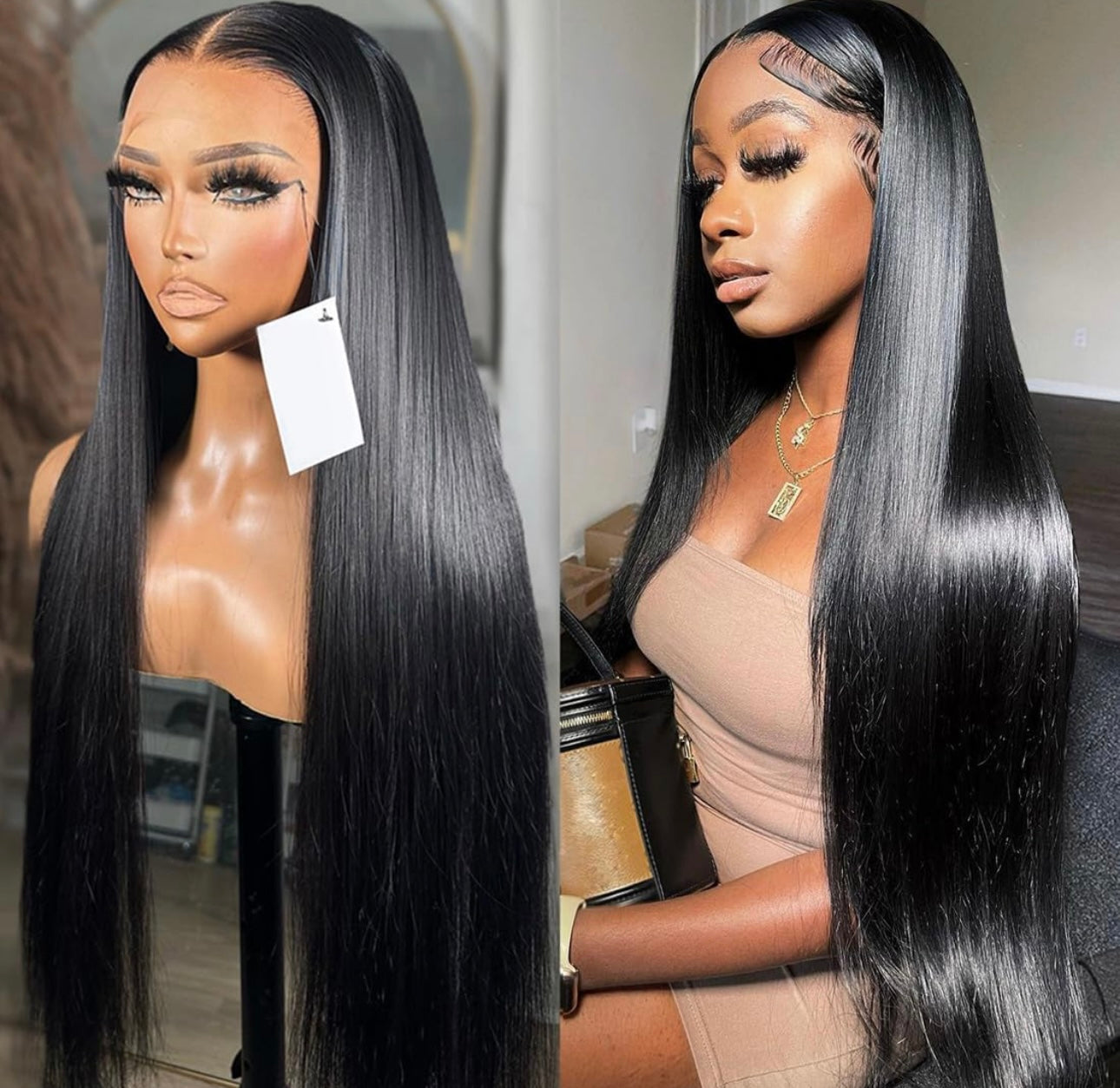 Straight Frontal Wigs