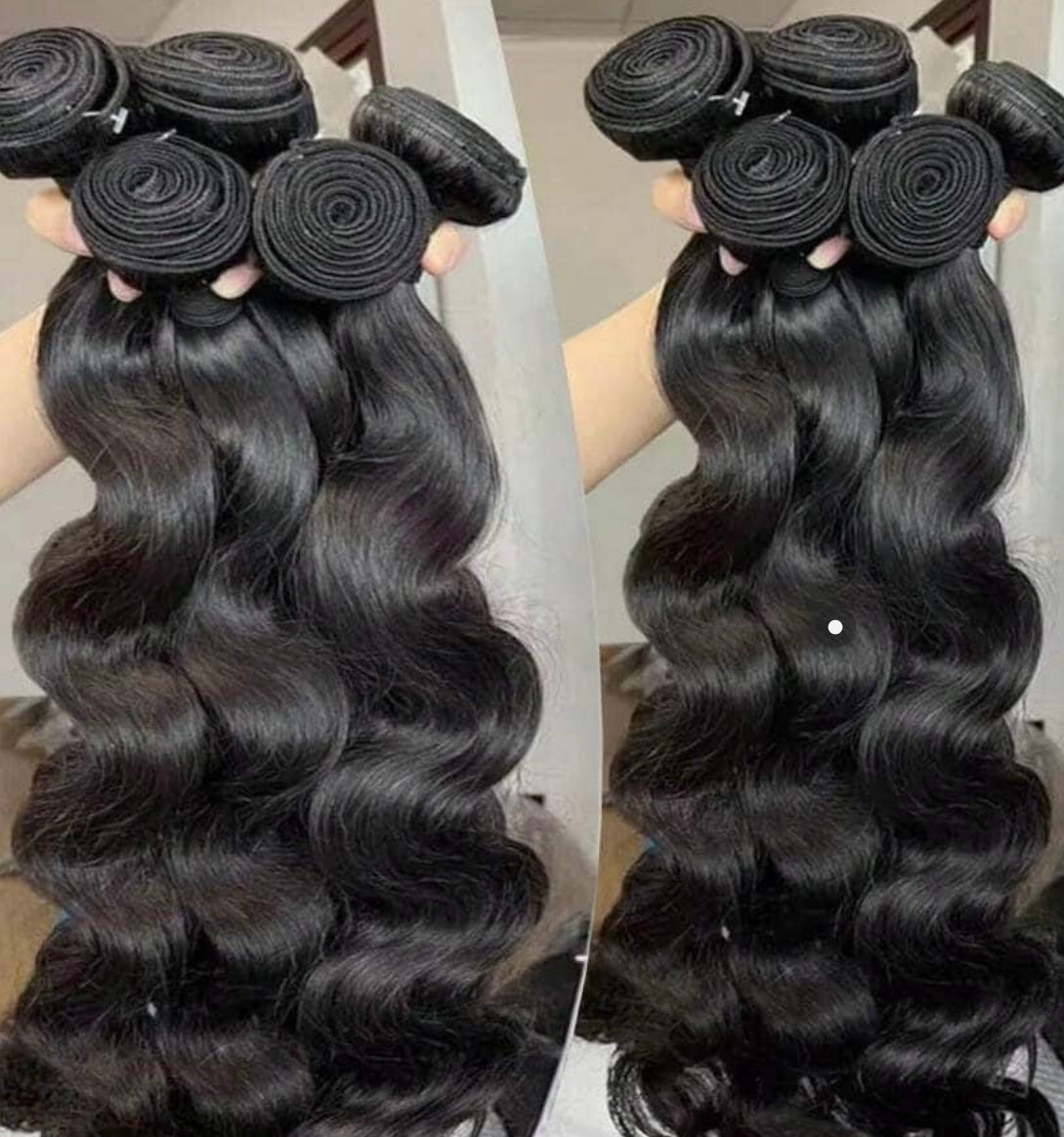 4 bodywave bundles 28”inches + Sew in service