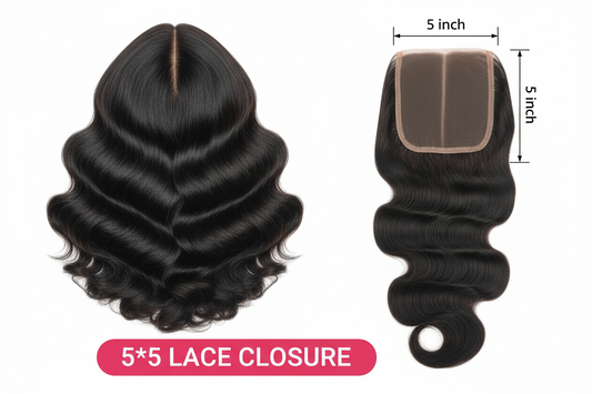 5*5 bodywave Closure