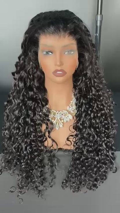 Curly frontal wigs